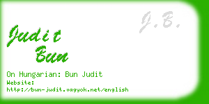 judit bun business card